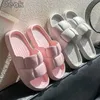 Tofflor 2022 Candy Color Cloud Slippers Women Summer Eva Soft Sole Beach Flip Flops Woman Light Anti-Slip Home Slippers Badrumsglas Z0317