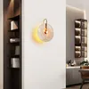 Wall Lamp Copper Stone Light Bedroom Bedside Simple Living Room Sofa Background Home Decor Designer Creative Minimalist LED