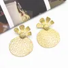 Dangle Earrings European And American Domestic Brands Alloy Strawberry Shape Texture Personalized Hip Hop