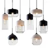 Pendant Lamps Nordic Lamp Glass Led Lights Restaurant Bar Living Room Bedroom Luminaire Suspension Modern Loft Clear/amber Hanglamp