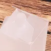 Present Wrap Frosted Clear Square PVC Box Transparent Plastic Carton Wedding Candy Party Supplies Smycken Förpackning 10st