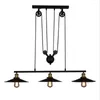 Wall Lamp American Country Bar Club Villa Living Room Dining Mahjong Hall Billiards Lifting Pulley Iron Chandelier