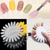 False Nails 5pcs Nail Tips Color Card Practice Display Stand Oval Swatches Holder Gel Polish Art Tools