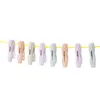 Colorful Plastic Clothespins Hangers Laundry Clothes Pins Clips with Springs AirDrying Clothing Pin Set