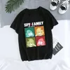 T-shirts pour hommes Unisexe Spy X Family Tshirt Hommes Kawaii Cartoon Anya Tee Tops Japanese Anime T-shirt Harajuku Graphic T Femme 90s 230317