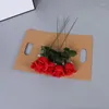 Prezent Kraft Papier składanie Przenośna pudełko kwiatowe Salon Kwiat Salon