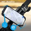 Avtagbar cykeltelefonhållare Universal Bicycle Motorcykelstyret Telefonmontering 360 ° Roterbar cykel för iPhone 15 14 13 Pro Max Samsung Smartphones