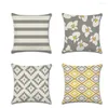 Pillow Linen Yellow/Gray Geometric Pillowase Modern Nordic Simple Cover Bohemian Decorative Throw Pillows Sofa Couch Car Bed