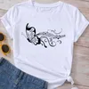 Magliette da donna Abiti di moda T-shirt estiva Musica Amore Dolce anni '90 Abbigliamento da donna Cartoon Maglietta grafica a maniche corte T-shirt da donna Top femminile