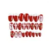 False Nails 1 Set No Glue Medium Length Press On Stick Solid Color Full Cover Wraps Art Decals Salon Supplies Decorations