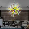 Pendant Lamps American Hand Blown Glass Chandelier LED Simple Living Room Dining Bedroom Lamp Personality Creative Atmosphere Light Luxury chandelier LR1250