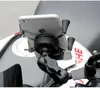 Universal Bracket Bracket Motorcycle Motorbike Motorbike More Mount Mount Clamp USB Fast Charge Account Mobile Accessories 220705