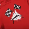 Erkek Hoodies Kadın Hoody Red Miami Karikatür Hoodie Sweater Coats