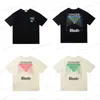 T-shirty męskie Wysokiej jakości Rhude New Time Tunnel High Street Fashion Lose T-shirt dla par T230317