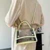 Fashion PVC Clear Crossbody Shoulder Bag Summer Handbags Purses Cosmetic Bag