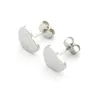 202318k Titanium Steel t Stud Earrings Brand Luxury Womens Heart Shaped High Quality Designer Jewelry