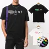 Designer Luxus Sommer T-Shirt Palms Marke Angel Clothes PA Kleidung Spray Letter Kurzarm Spring Tide Herren Damen Winkel Kurzarm S-XL