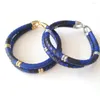 Braccialetti con ciondoli Bracciale Beichong di lusso in vera pelle di pitone con braccialetto circolare in acciaio inossidabile da 5 mm per regalo per donne e uomini