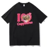 T-shirt da uomo I Love Capybaras Stampa Uomo Donna Moda Casual T-shirt larghe Girocollo Hip Hop Uomo Divertente Tshirt T-shirt maschile Streetwear 230317