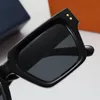 Fashion Classic Designer Solglasögon för män Cat Eye Half Frame Shades UV400 Polariserade Polaroid -linser Vintage Luxury Driving Sun Glass Unisex Outdoor Travel Eyewear