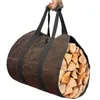 Sacs de rangement bois de chauffage bûches sac fourre-tout en toile Durable feu bois support accessoires maison cuisine extérieur