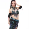 Stage Wear 2023 Women Dancewear Professional Costume Outfit Bra Belt Skirts With Accessories Oriental Belly Dance