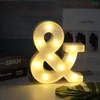 Nachtlichter LED-Buchstabe leuchten Buchstaben Zeichen batteriebetriebene Lampe Home Bar Dekoration für Hochzeit/Geburtstagsparty