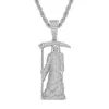 Pendentif Colliers Glacé Bling Mort Mort Collier Mirco Pave Prong Réglage Hommes Femmes Femelle Mâle Mode Hip Hop Bijoux BP143