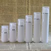 卸売プラスチック製のエアレスポンプボトル空のエアレスボトルクリアバキュームポンプローションボトルシルバーリングカバー化粧品パッケージ50ml 80ml 100ml