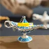 Conto de fadas Aladdin Magic Lamp Censer Vintage Creative Metal Aroma Burner Multi Color Incense Burners