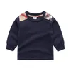 Hoodies Sweatshirts 2-7Y Kids Cotton T-Shirts Fashion Kids Clothing Children Tops Clothes Tee Boys Girls Long Sleeve Stripe T shirt Sweatshirt 230317