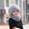 Beanies Beanie/Skull Caps The Extra Length Of Women's Winter Hat With Fur Wrap Around Can Be Used As A Scarf And Hang On Back Cover Chain
