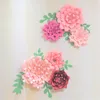 Decoratieve bloemen 2023 GIANT PAPIER achtergrond 6pcs bladeren 7 stcs bruiloft evenement baby kwekerij kunstmatige grote bloem 17 opties