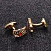 Yoursfs 6 PairsSet Fish Cuff links Men Fashion Gold Plated 18K Unique Anniversary Holiday Birthday Gift3451863