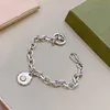 Drops Women Charm Bracelets Cross Ring Hidden Buckle Bracelets Women Silver Simple Bracelet