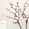 Decorative Flowers Artificial Plum Blossom Chinese Style Wax Branches Spring Festival Living Room Bedroom Home Decoration Fake