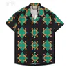 Luxe Designer Shirts Heren Mode Geometrische print bowling shirt Hawaii Bloemen Casual Shirts Mannen Slim Fit Korte Mouw Verscheidenheid trend #CH30