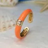 Band Rings Classic Enamel Dripping Oil Adjustable Opening CZ Rings for Women Trendy Colorful Zircon Finger Ring Wedding Engagement Jewelry G230317