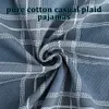 Mäns sömnkläder vår Autumn 100% bomullspyjamas för män Casual Plaid Pyjama Set Plus Size Män 4xl långärmad sömnkläder Bekväm Pijama 230317