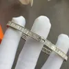 925 Cadeia de prata Bracelete feminina Designer de moda para mulheres pulseiras clássicas quadradas diond bacelete de luxo acessórios de jóias