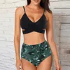 Bikini's set bikini set dames zwempak 2023 nieuwe hoge taille push omhoog Braziliaanse badpakken strandkleding mujer tweedelige zwemkleding zwempak vrouw p230316