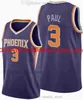 2021 camisas de basquete Chris 3 Paul City Black Purple ganhou laranja branca cor esportes respiráveis ​​masculino para crianças jovens