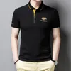 Polo da uomo MLSHP Cotone Estate Mens Polo Camicie di alta qualità Manica corta Ricamo Business Casual Uomo Top Slim Fit Golf Man Tees 4XL 230317