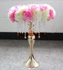 Fiori decorativi Ghirlanda artificiale Decorazione di nozze Centrotavola Fiore Palla Arco Anelli 45 cm Rosa e bianco 10 pz / lotto TONGFENG