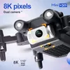 V30 Mini Drone 8K 1080P HD Caméra WiFi FPV Drones Air Pression Altitude Tenir Une Clé Télécommande Hélicoptère Pliable Quadcopter Jouet Dron