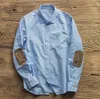 2023 Fashion All-match Loose Tops Male Brand Long-sleeved Patch Clothe Men's Casual Shirts Men Oxford Retro Shirt Japanese Business Trendy