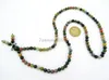 Strand Natural Ag-Ate 6mm ädelstenar Stone Buddhist 108 pärlor Bön mala multi-syfte stretchig armband halsband 5strands/pack