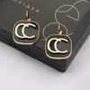 Fashion Womens Brand Earrings Designers Letter Ear Stud 18K Gold Plated Geometric Earring for Wedding Party Jewerlry Accessories