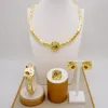 Halskette Ohrringe Set Fine Juwely Schöne Strass -Mode -Schmuckstücke Sets Armband -Ohrring -Ring für Frauen Hochzeitsfeier Geschenk