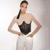 Women's Shapers Women Ultra Wide Belt Elastic Mesh Waist Corset Ladies Clothing Accesoories Female Body Shaper Decorations White Black